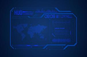 Modern HUD Technology Background vector