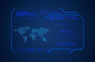 Modern HUD Technology Background vector