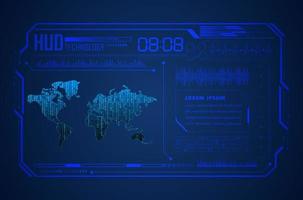 Modern HUD Technology Background vector