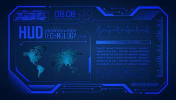 Modern HUD Technology Background vector