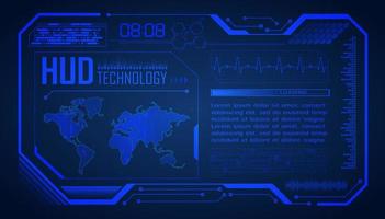 Modern HUD Technology Background vector