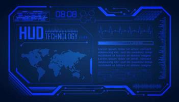 Modern HUD Technology Background vector