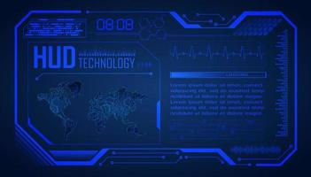 Modern HUD Technology Background vector