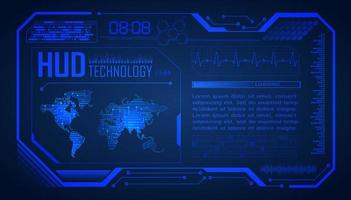 Modern HUD Technology Background vector