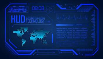 Modern HUD Technology Background vector