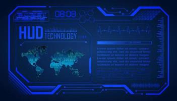 Modern HUD Technology Background vector