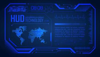 Modern HUD Technology Background vector