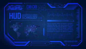 Modern HUD Technology Background vector