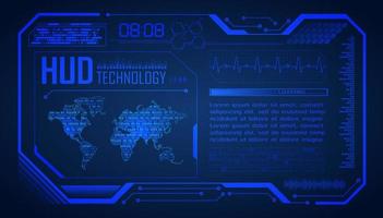 Modern HUD Technology Background vector