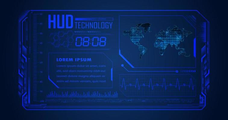 Modern HUD Technology Background