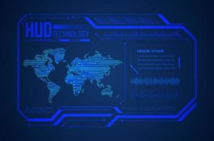 Modern HUD Technology Background vector