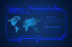 fondo moderno de tecnología hud vector