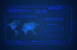 Modern HUD Technology Background vector