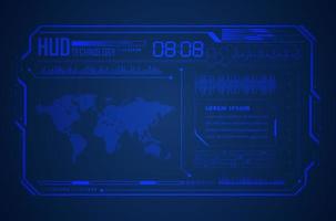 Modern HUD Technology Background vector