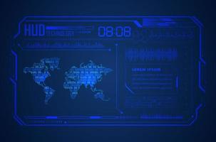 Modern HUD Technology Background vector