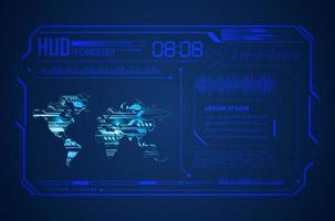 Modern HUD Technology Background vector