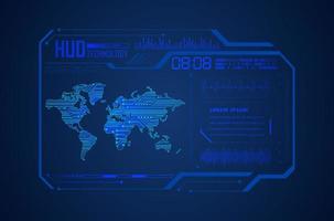 Modern HUD Technology Background vector