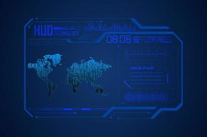 Modern HUD Technology Background vector