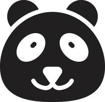 ilustración de vector de panda en un fondo. símbolos de calidad premium. iconos vectoriales para concepto y diseño gráfico.