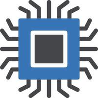 microchip vector illustration on a background.Premium quality symbols.vector icons for concept and graphic design.