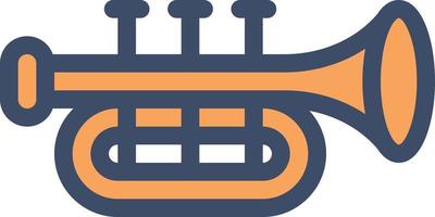 trumpet vector illustration on a background.Premium quality symbols.vector icons for concept and graphic design.