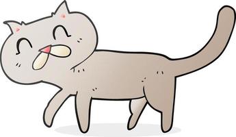 doodle character cartoon cat vector