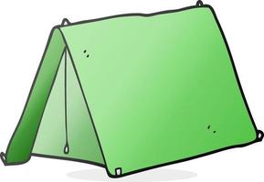 doodle character cartoon tent vector