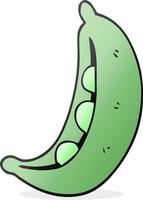 doodle character cartoon peas vector