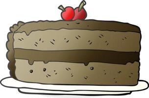 doodle character cartoon cake vector