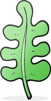 doodle character cartoon leaf vector