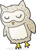 doodle character cartoon owl vector