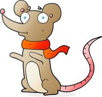 doodle character cartoon mouse vector