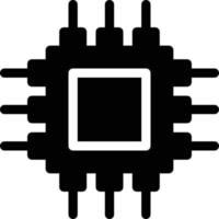 ilustración de vector de chip electrónico en un fondo. símbolos de calidad premium. iconos vectoriales para concepto y diseño gráfico.