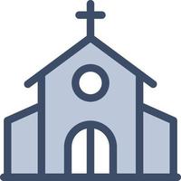 ilustración de vector de iglesia en un fondo. símbolos de calidad premium. iconos vectoriales para concepto y diseño gráfico.