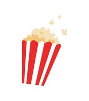 popcorn icon. spilled popcorn. concept of watching, cinema, movie, snack, etc. flat vector illustration