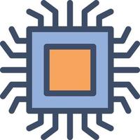 microchip chip vector illustration on a background.Premium quality symbols.vector icons for concept and graphic design.