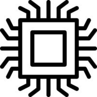 ilustración de vector de chip de microchip en un fondo. símbolos de calidad premium. iconos vectoriales para concepto y diseño gráfico.