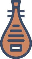 sitar vector illustration on a background.Premium quality symbols.vector icons for concept and graphic design.