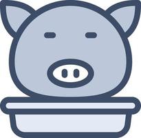 pig vector illustration on a background.Premium quality symbols.vector icons for concept and graphic design.