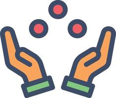 juggling vector illustration on a background.Premium quality symbols.vector icons for concept and graphic design.
