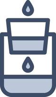 filter water vector illustration on a background.Premium quality symbols.vector icons for concept and graphic design.