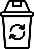 recycle bin vector illustration on a background.Premium quality symbols.vector icons for concept and graphic design.