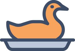 duck vector illustration on a background.Premium quality symbols.vector icons for concept and graphic design.