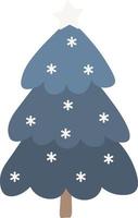 Christmas tree in the style of minimalism in a white transparent background vector