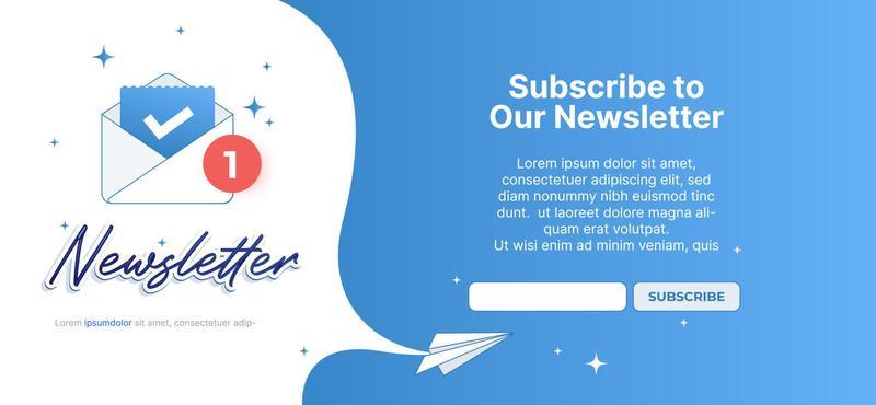 Newsletter email message commercial business mail spam to subscribe