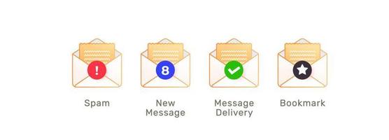 Newsletter email message commercial business mail spam to subscribe vector