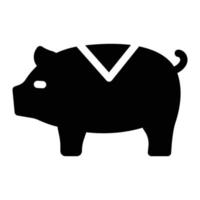 ilustración vectorial de cerdo en un fondo. símbolos de calidad premium. iconos vectoriales para concepto y diseño gráfico. vector