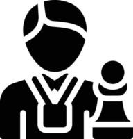 chess player vector illustration on a background.Premium quality symbols.vector icons for concept and graphic design.