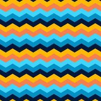 Zig Zag Lines Seamless colorful Halloween Pattern background vector