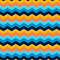 Zig Zag Lines Seamless colorful Halloween Pattern background vector